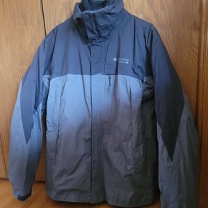 Columbia Platinum Men's M Black Grey Jacket Coat
